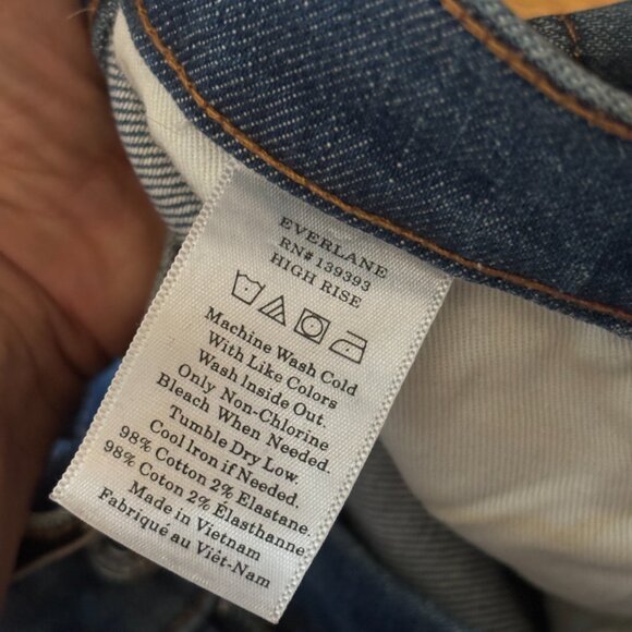 Everlane The High Rise Skinny Jean - 24 Ankle, Mid Blue, NWOT - Picture 8 of 9